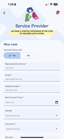 Autism 911 Service Provider screenshot
