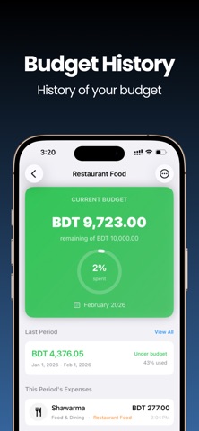 Expense+ Budget Money Tracker iPhone screenshot