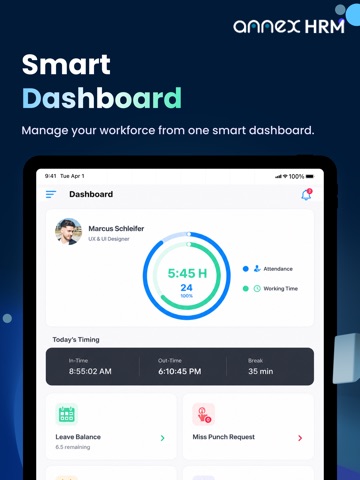Annex HRM iPad screenshot