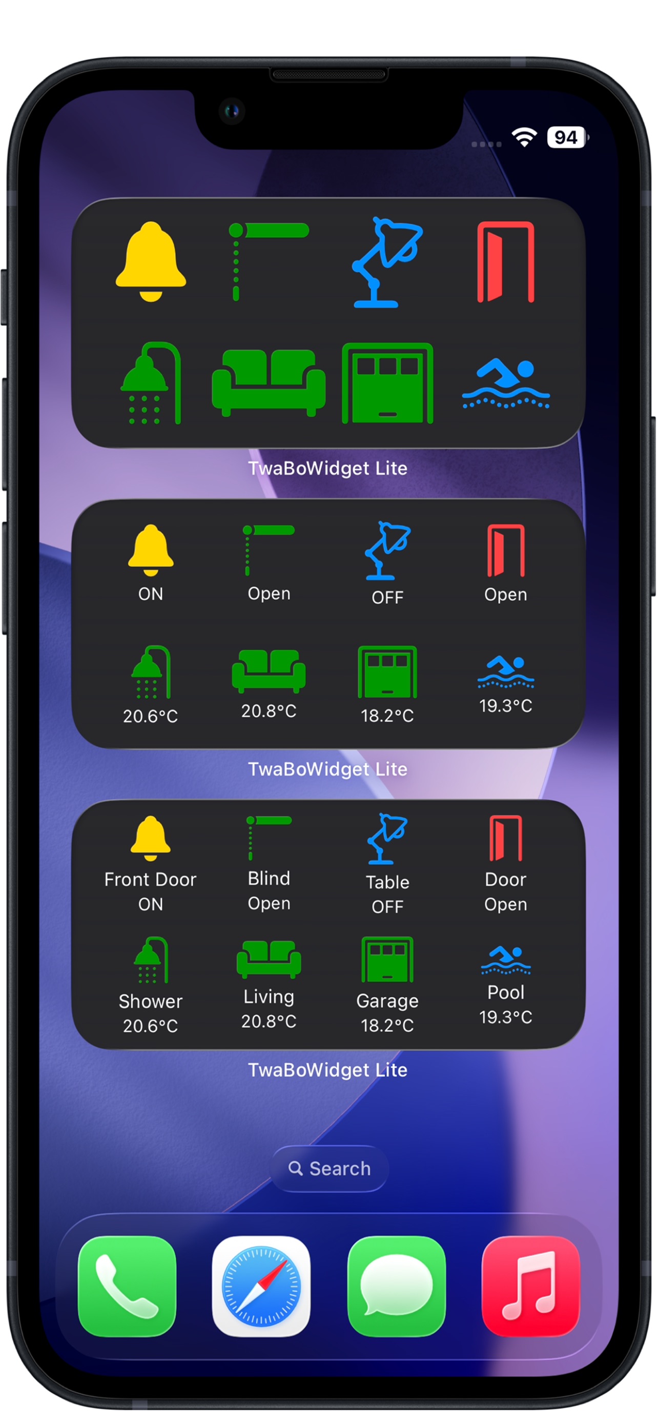 Screenshot 1 of TwaBo Widget Lite