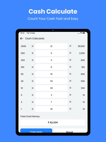 Finance & EMI Calculator iPad screenshot