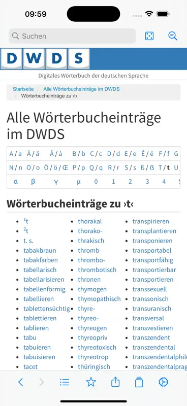 DWDS screenshot 4 of 6