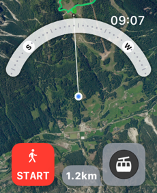Skiing and Hiking - PeakVisor Screenshot