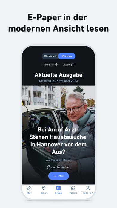 HAZ - Nachrichten und Podcast Screenshot