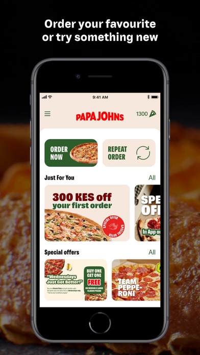 Papa Johns Pizza Kenya Screenshot