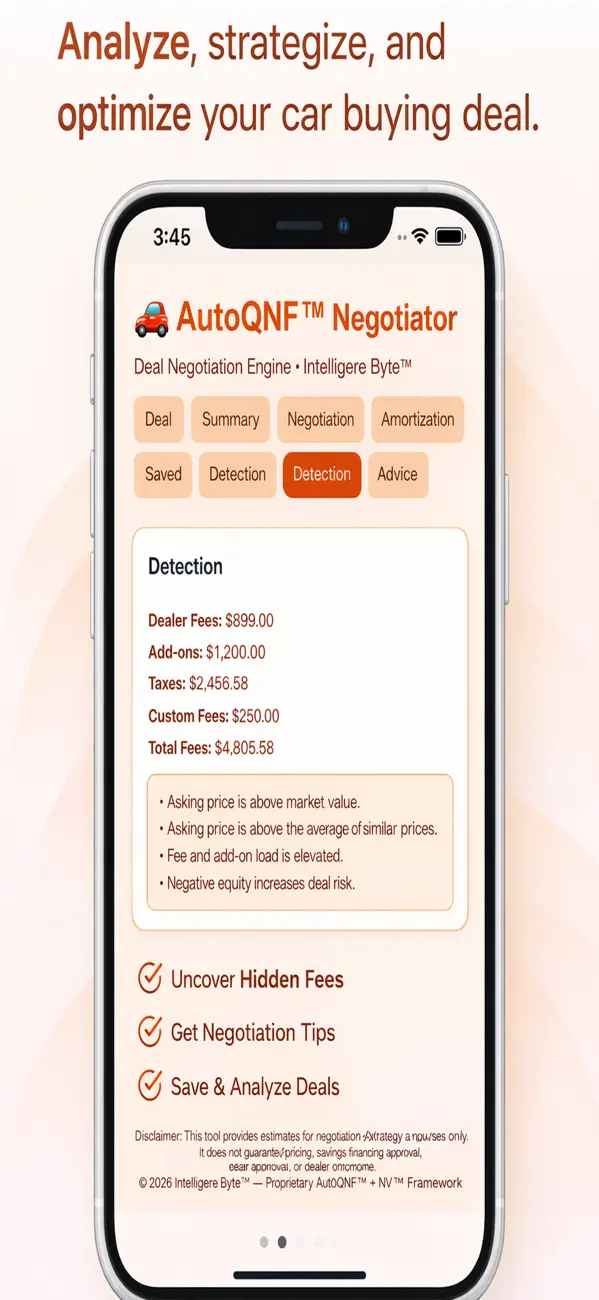 Screenshot #1 pour AutoQNF™  Negotiator