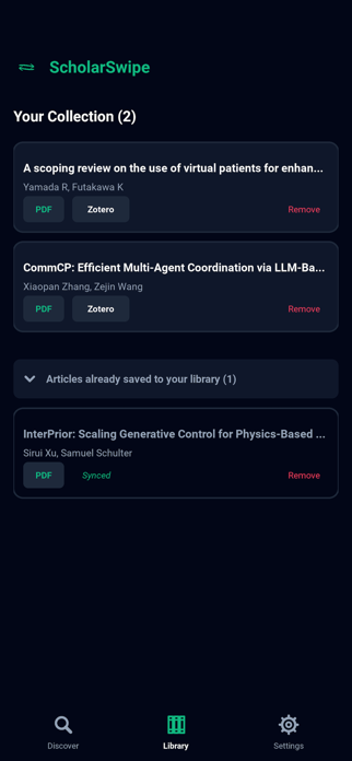 ScholarSwipe: Articles Fast Screenshot 4 of 5
