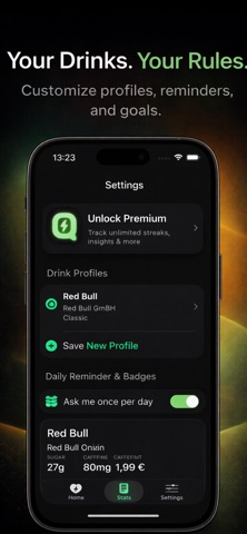 Drink Counter: QuitERGY screenshot