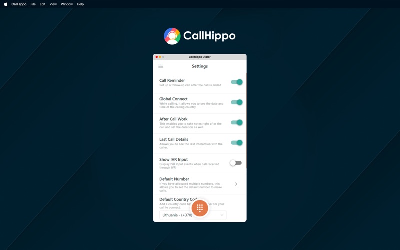 Screenshot #2 pour CallHippo Virtual Phone System