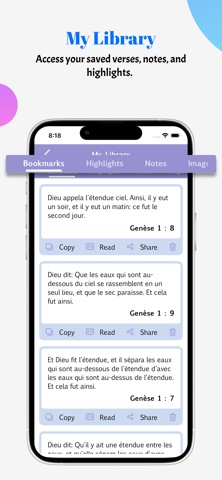 The Holy Bible, Louis Segond iPhone screenshot