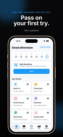 HSPT Prep 2026: Placement iPhone screenshot