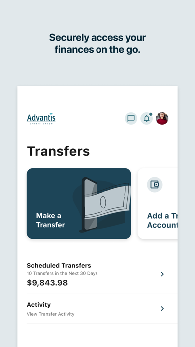 Advantis Credit Union Mobile Screenshot