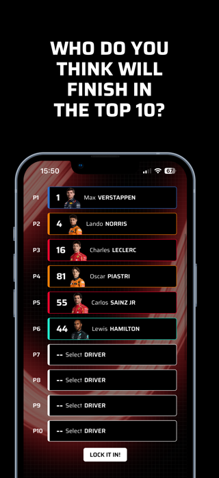 Gridlock: Race Predictions App Screenshot 1 of 3