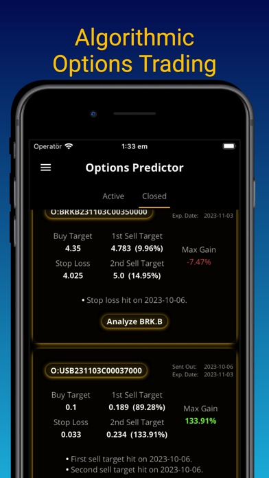 Day Trading Options Predictor Screenshot