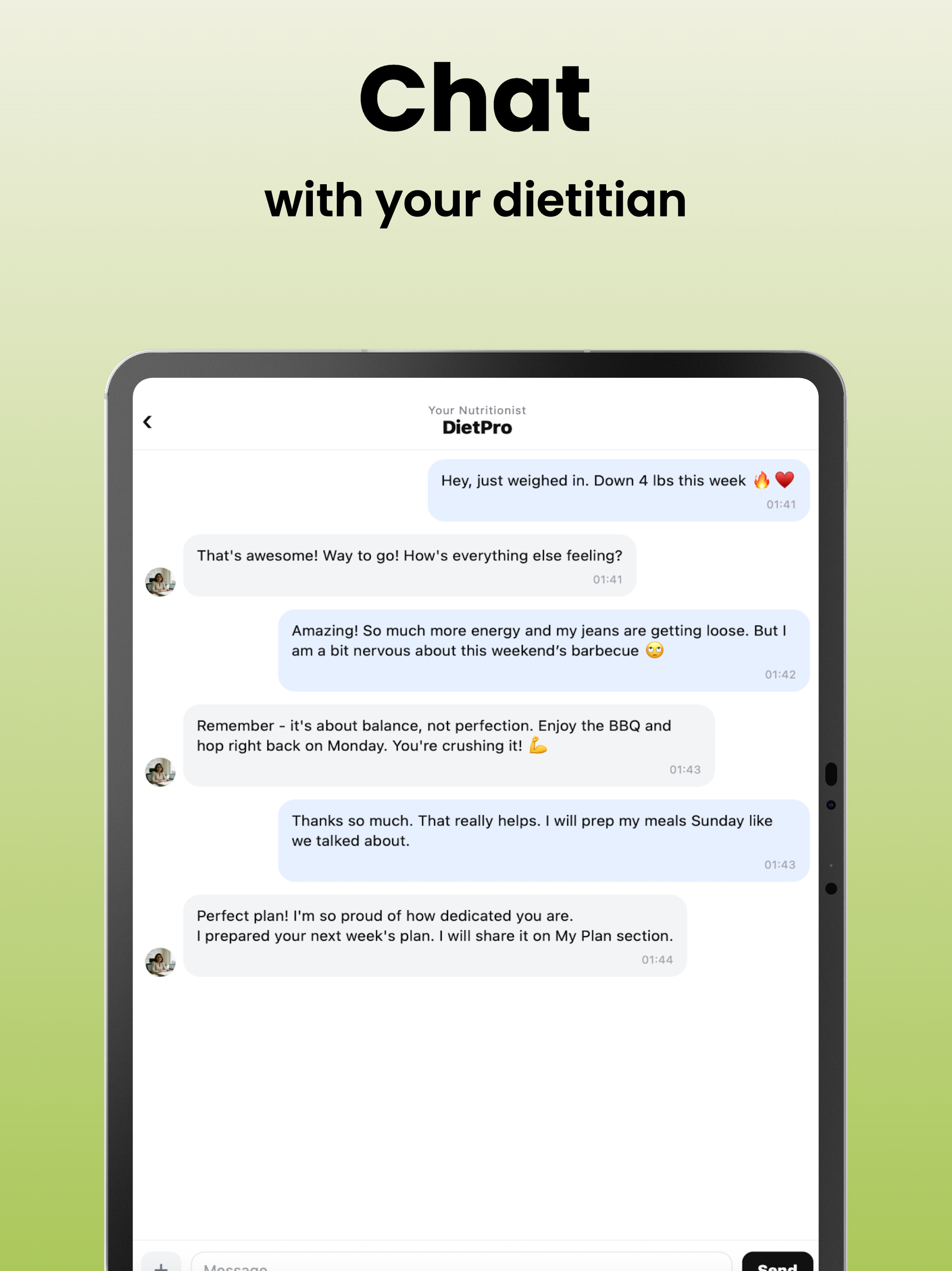 DietPro Chat - Nutrition Care screenshot 7