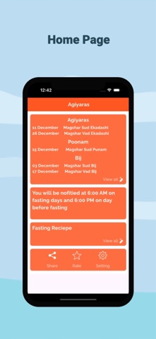 Agiyaras-Ekadashi Reminder iPhone screenshot