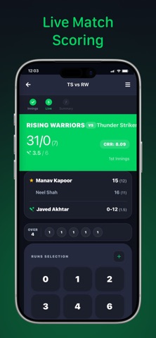 CrickScore: Live Cricket Score Screenshot 8 of 9