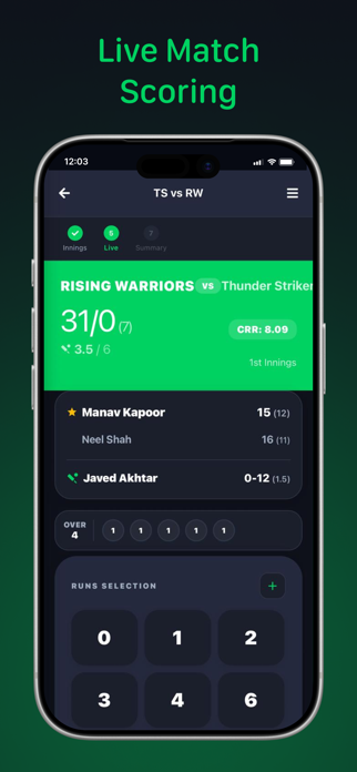 CrickScore: Live Cricket Score Screenshot 8 of 9