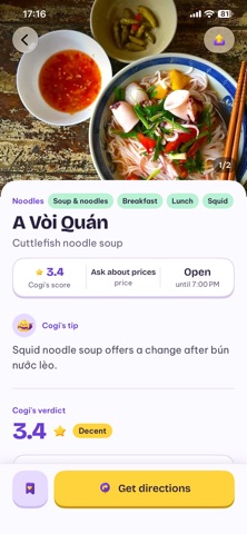 COGINGON: Local Food Guide screenshot 1