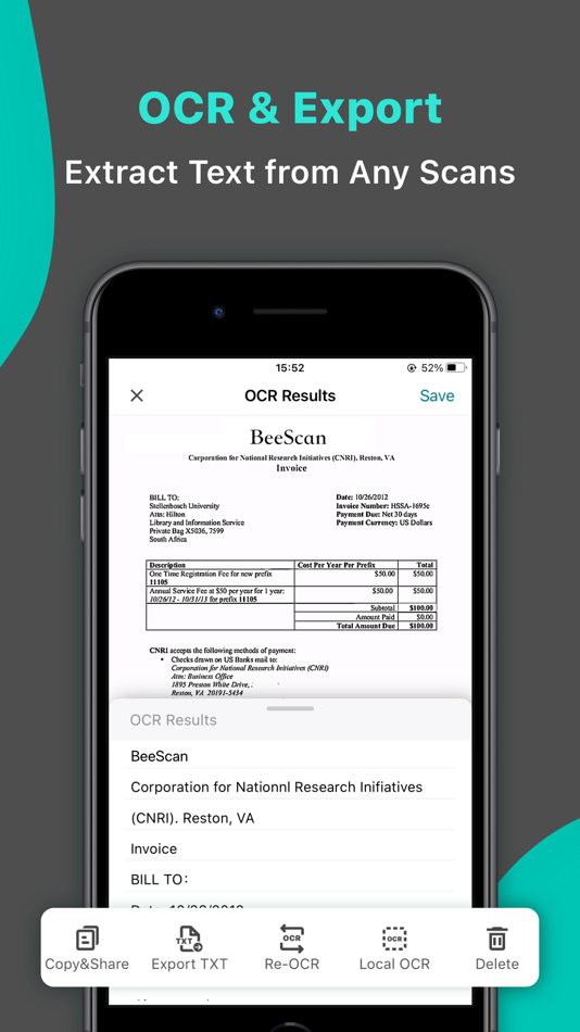 #5. ScanGo - PDF Document Scanner (iOS) 由: Beesoft Apps
