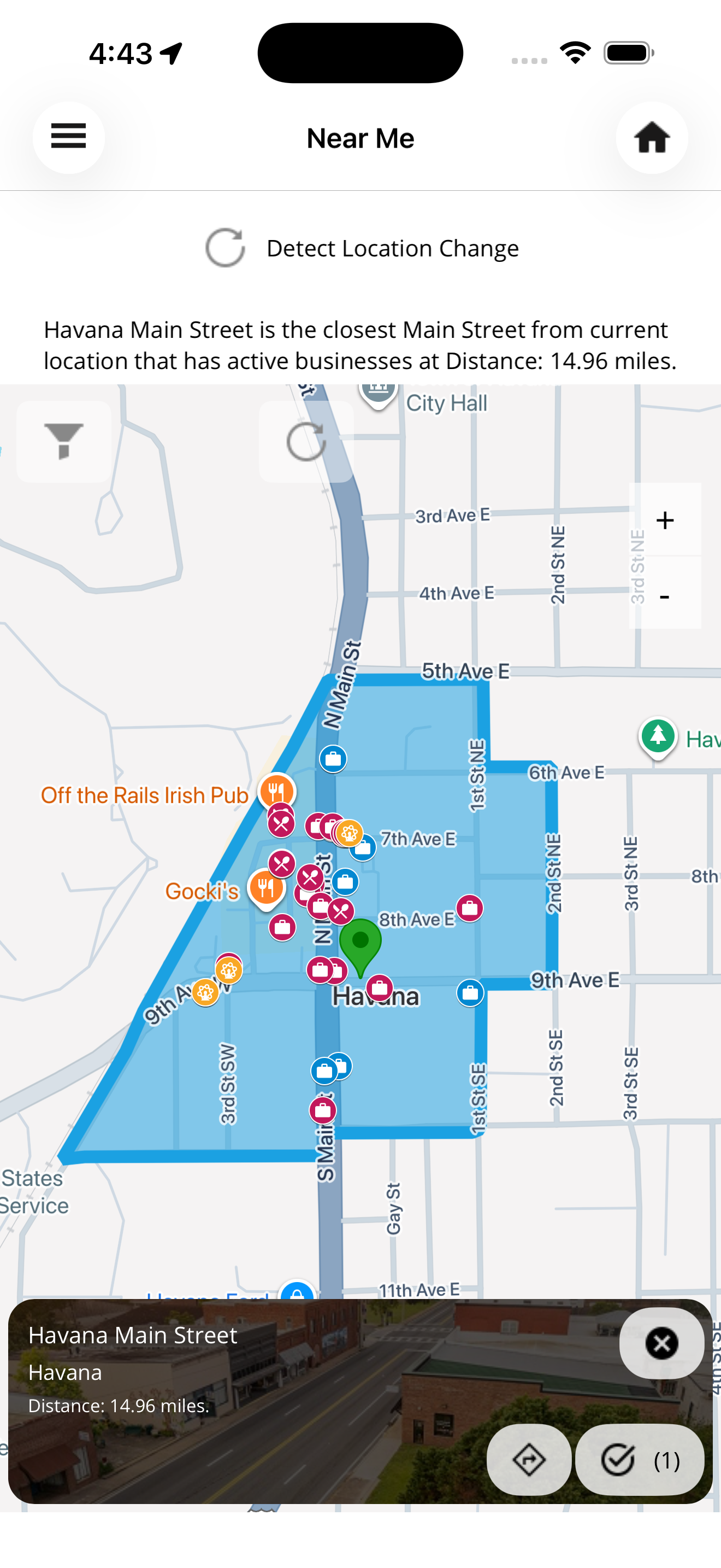Florida Main Street Mobile App