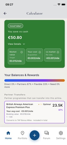 Pointfolio: Miles & Points screenshot