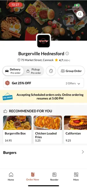 Burgerville Hednesford screenshot 2