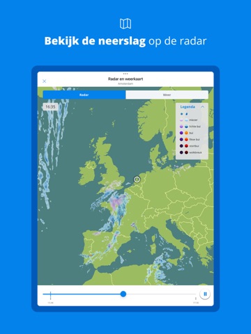 Weeronline: Weer & regenradar iPad screenshot 2
