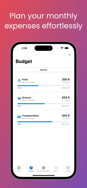 FlowBud - Budget & Expenses screenshot 2