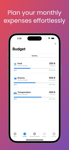 FlowBud - Budget & Expenses screenshot