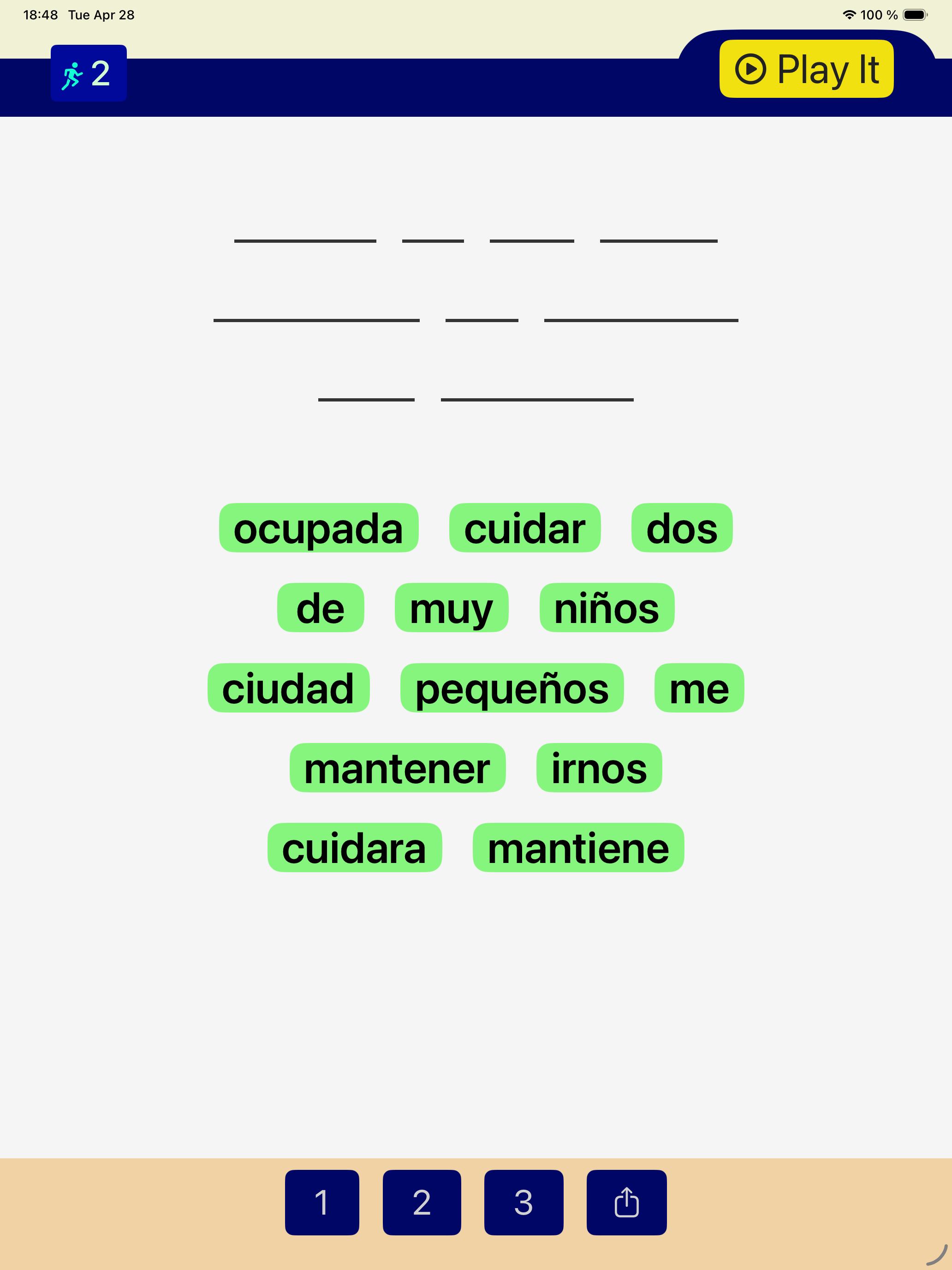 Practice your spanish