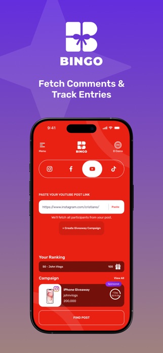 Bingo – Comment Picker for IG Screenshot 3 of 5