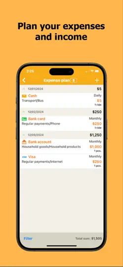 Captura de pantalla de Contabilidad Del Hogar. en iPhone 4
