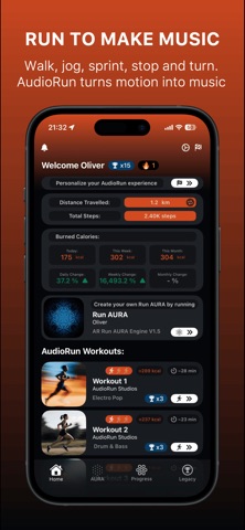 AudioRun: Run & Make Music screenshot