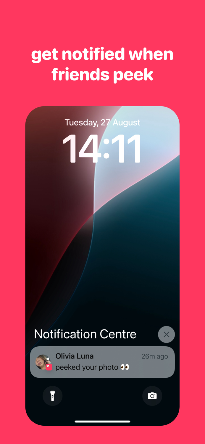 peek - lock screen camera