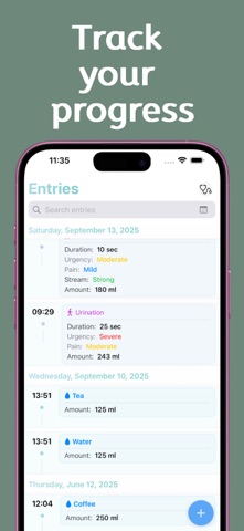 Bladder Journal: Diary Tracker Screenshot 5 of 10