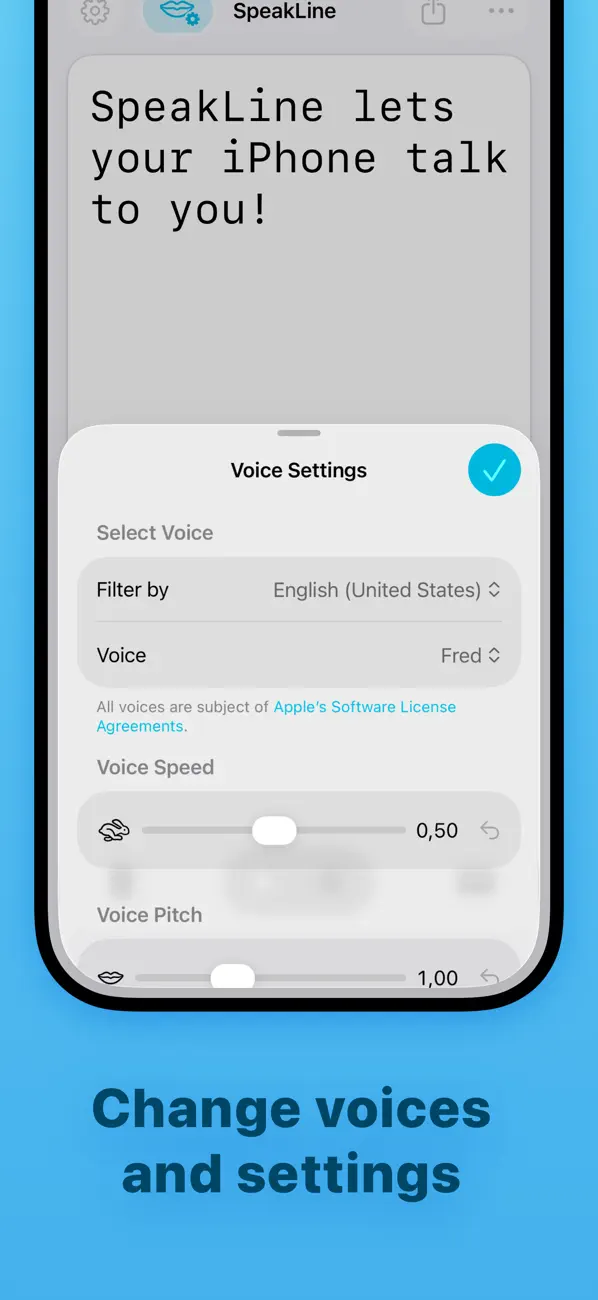 #2. SpeakLine – Text to Speech (iOS) By: Alexander Kaessner