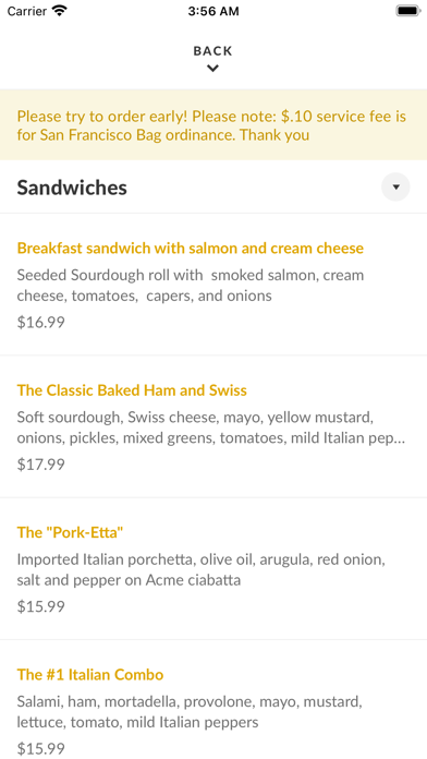 Lucca Deli iPhone screenshot 3 - Food & Drink app