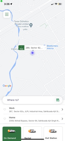 zap cabs screenshot