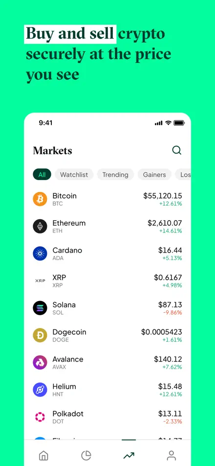 Bitstamp app screenshot 3