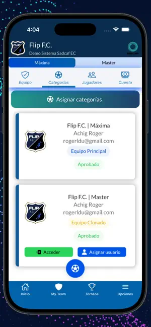 SADCAF My Team screenshot 4