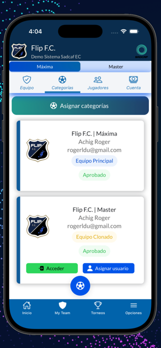 SADCAF My Team Screenshot 4 of 10