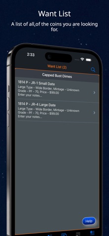 Capped Bust Dime iPhone screenshot