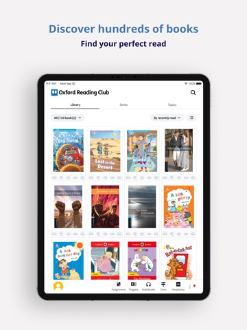 Oxford Reading Club iPad screenshot