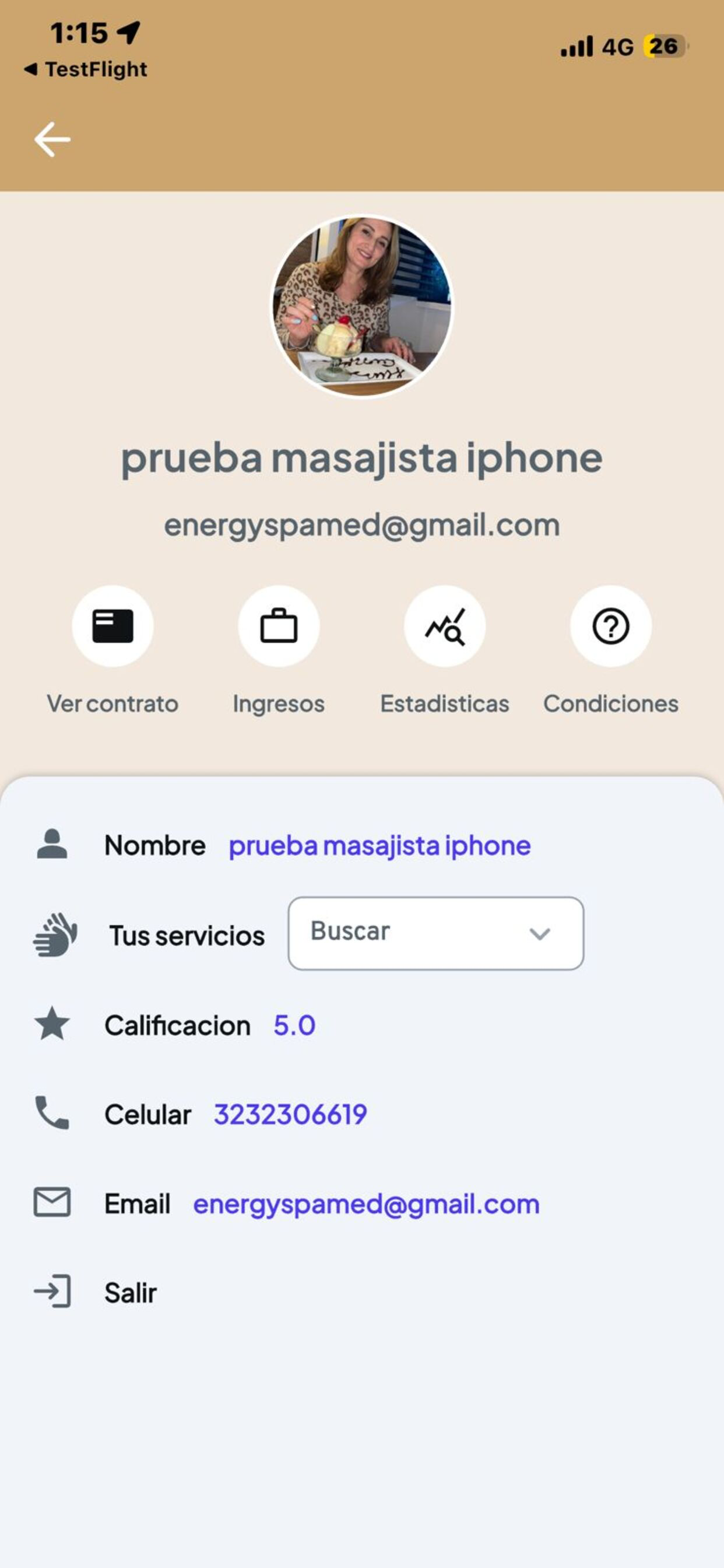 Relai para masajistas