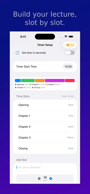 SlotFlow – Multi-Section Timer screenshot 1