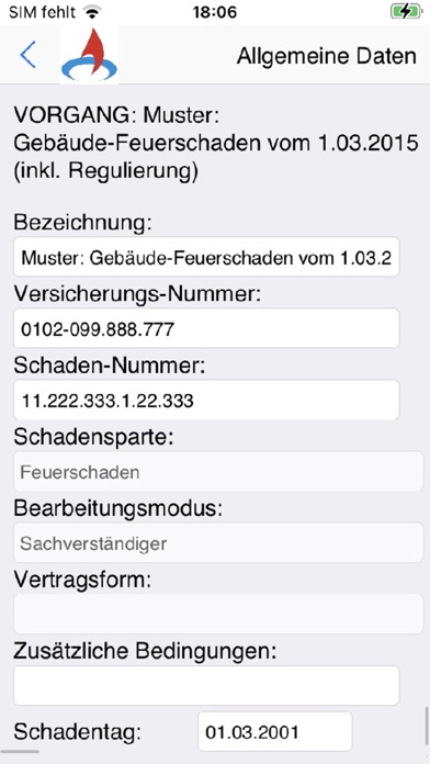 Schaden Gutachter App Screenshot