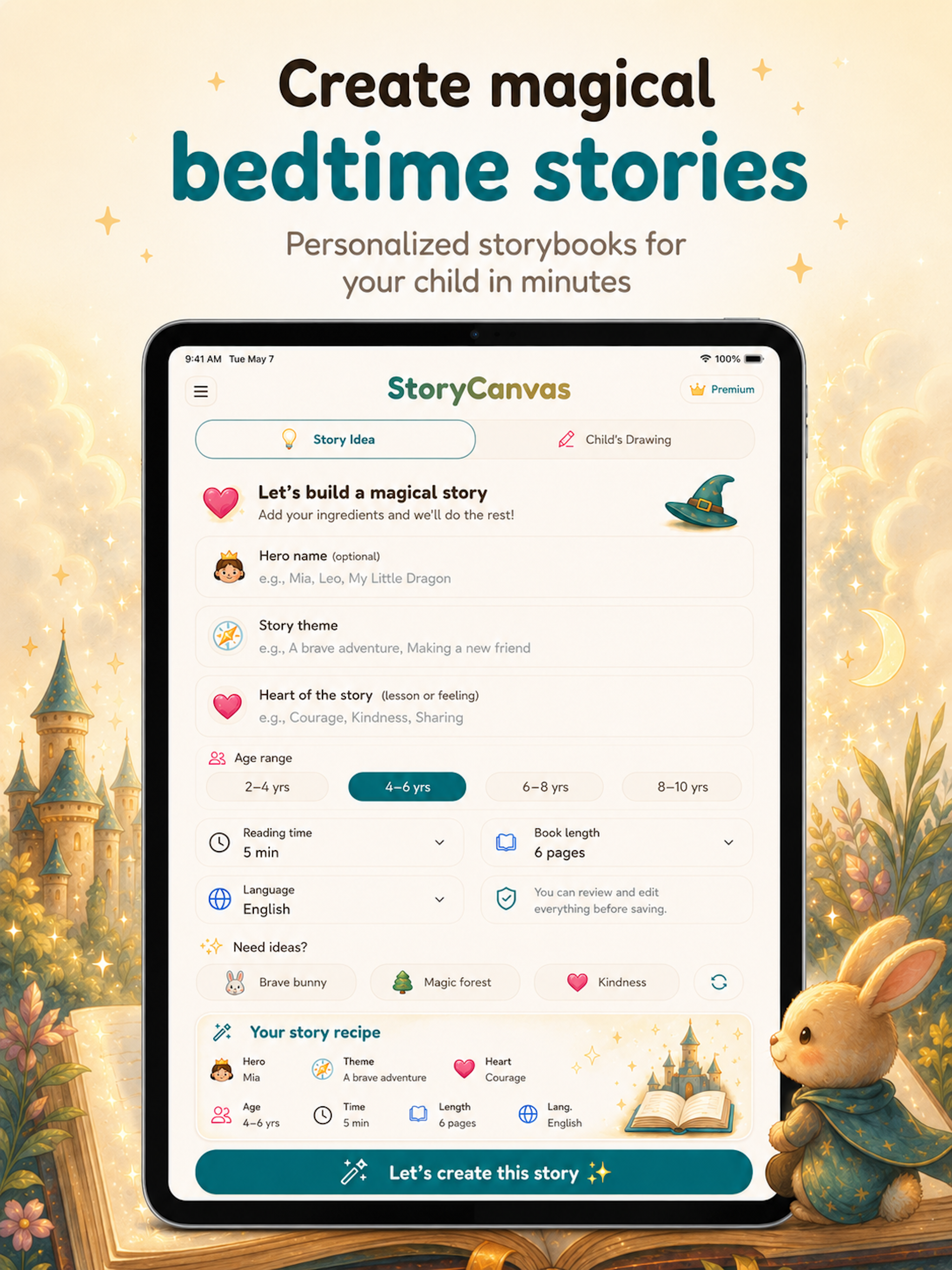 StoryCanvas Bedtime Stories