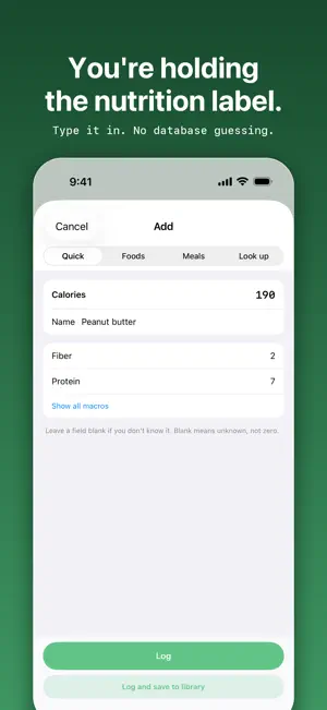 Tallix: Calories and Macros screenshot 2