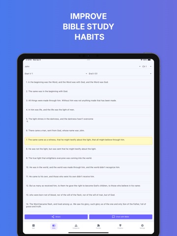 Bible Spin iPad screenshot